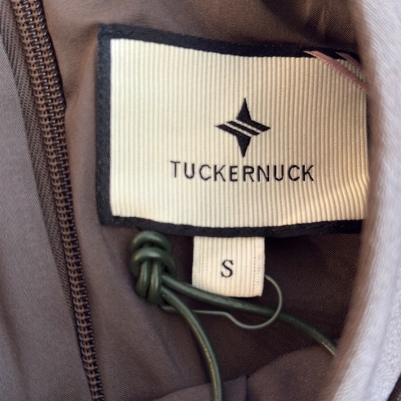 Tuckernuck Brown Green Demitasse Griffiths Dress NWT Size Small Lined - Picture 7 of 11